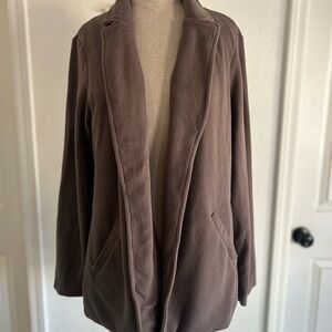 Women’s Matty M Brown Women's Business Casual Blazer Jacket Boyfriend Blazer